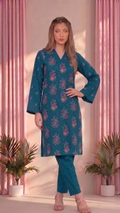 2-Piece Unstitched Embroidered Lawn Suit