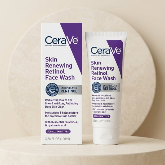 CeraVe Retinol Face Wash – Anti-Aging Cleanser with Ceramides (100ml)