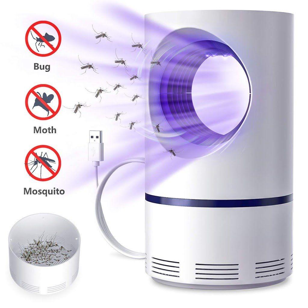 USB Electric Mosquito Trap Lamp with Suction Fan. Safe & Child-Friendly