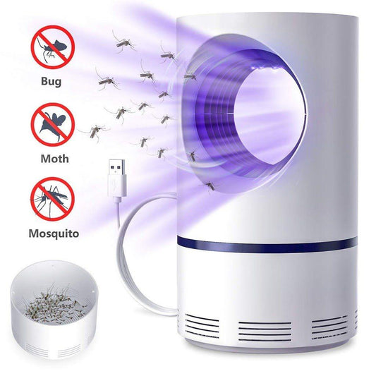 USB Electric Mosquito Trap Lamp with Suction Fan. Safe & Child-Friendly