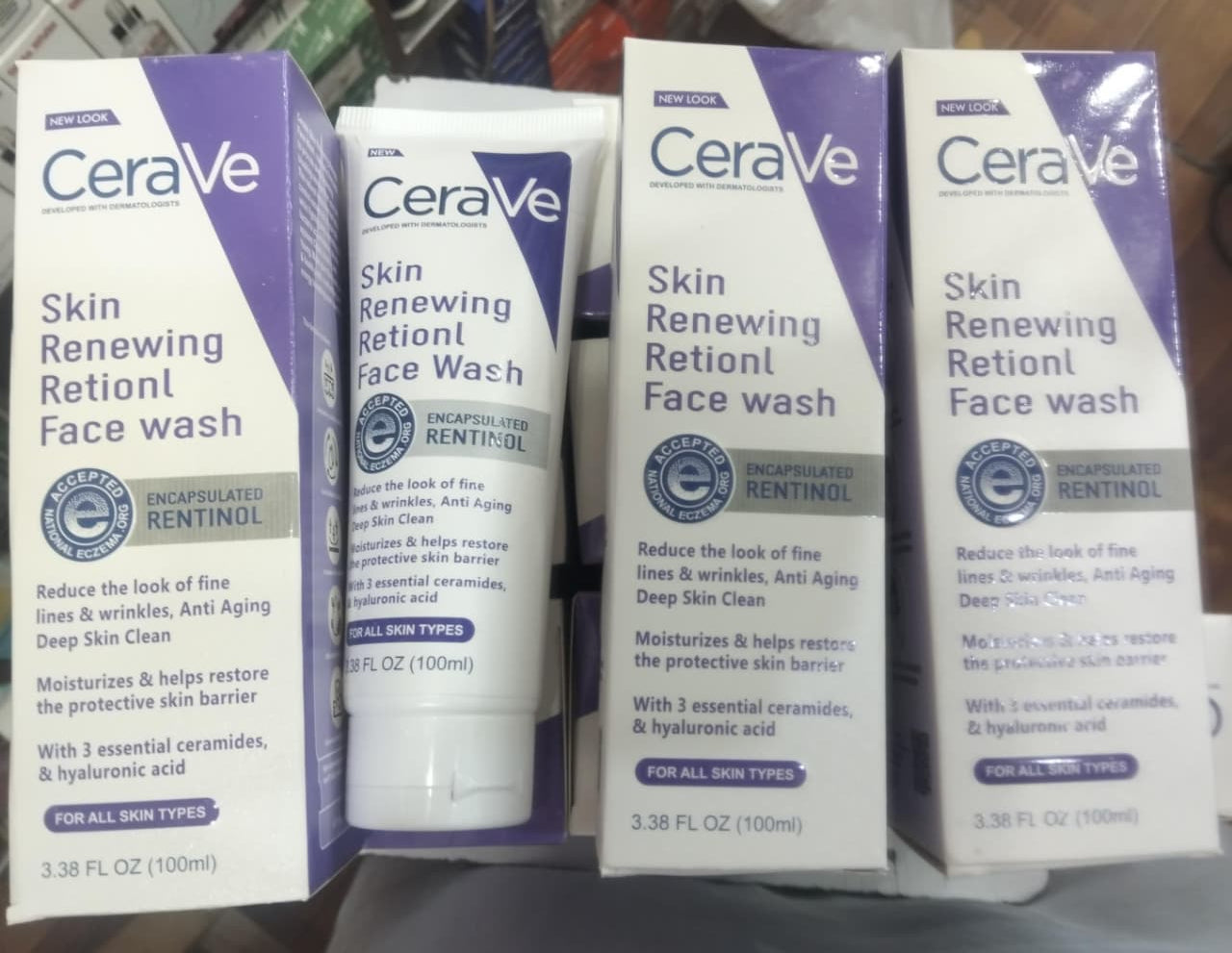 CeraVe Retinol Face Wash – Anti-Aging Cleanser with Ceramides (100ml)