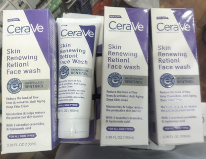 CeraVe Retinol Face Wash – Anti-Aging Cleanser with Ceramides (100ml)