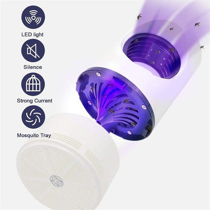 USB Electric Mosquito Trap Lamp with Suction Fan. Safe & Child-Friendly
