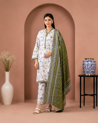 Eden Robe Premium 3-Piece Digital Printed Lawn Suit