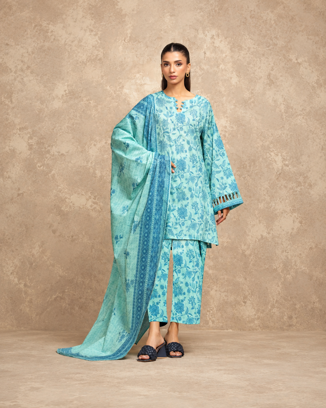 Eden Robe Premium 3-Piece Digital Printed Lawn Suit