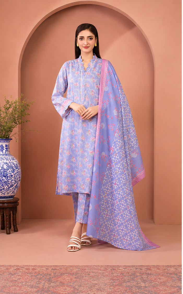 Eden Robe Premium 3-Piece Digital Printed Lawn Suit